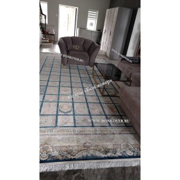 Иранский Ковер Для Гостиной Арт 30328 Синий